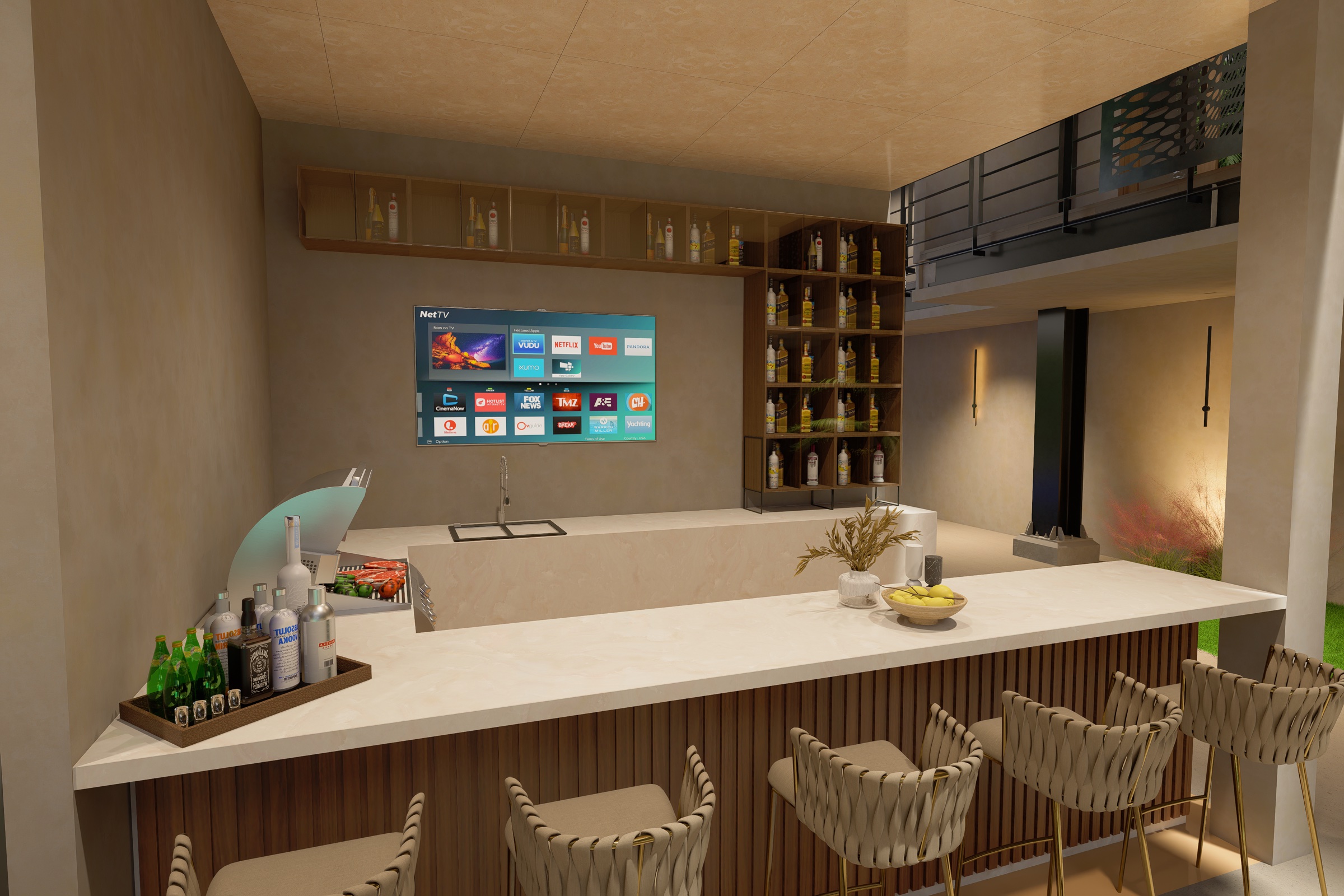 Pool bar de la casa club