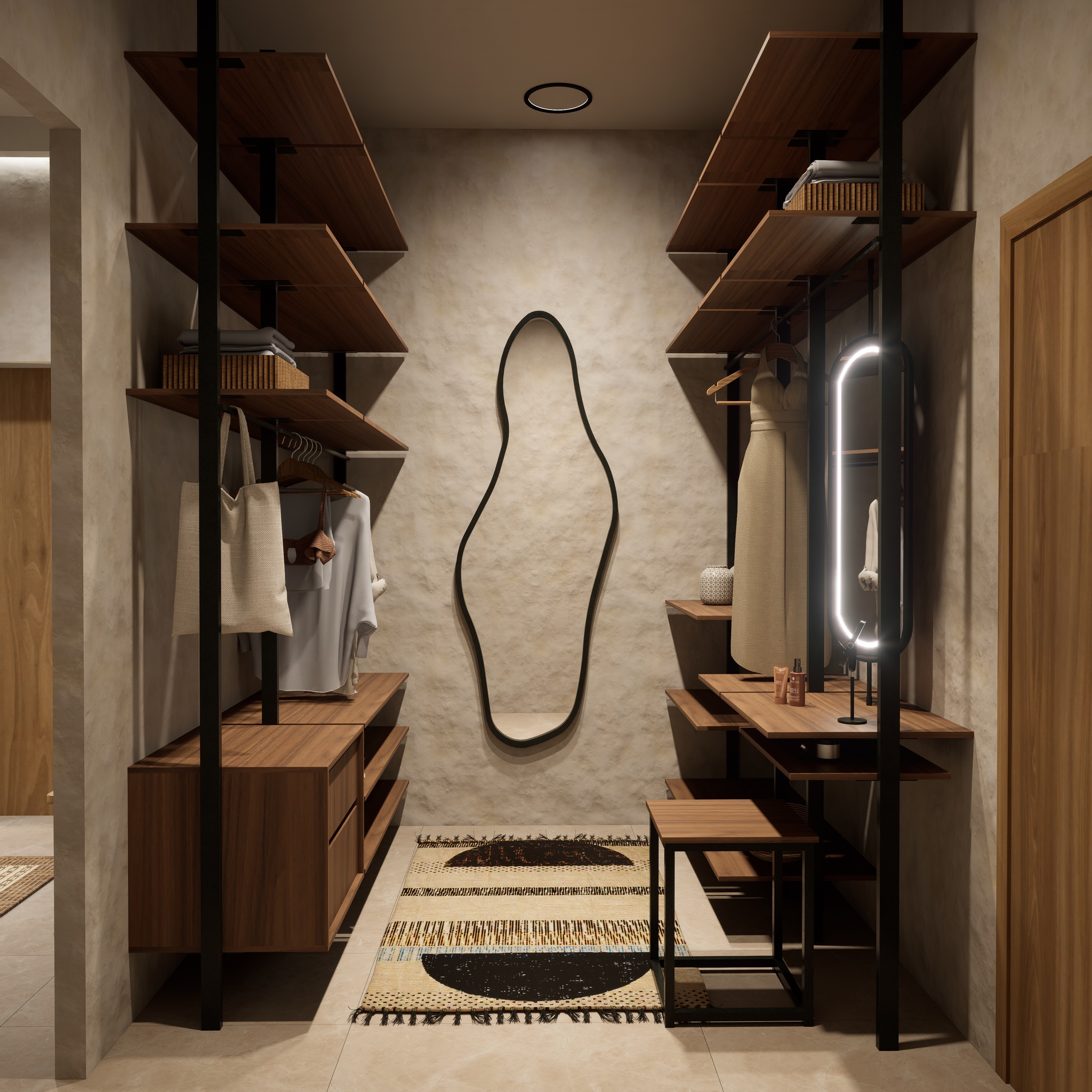 Vestidor amplio integrado