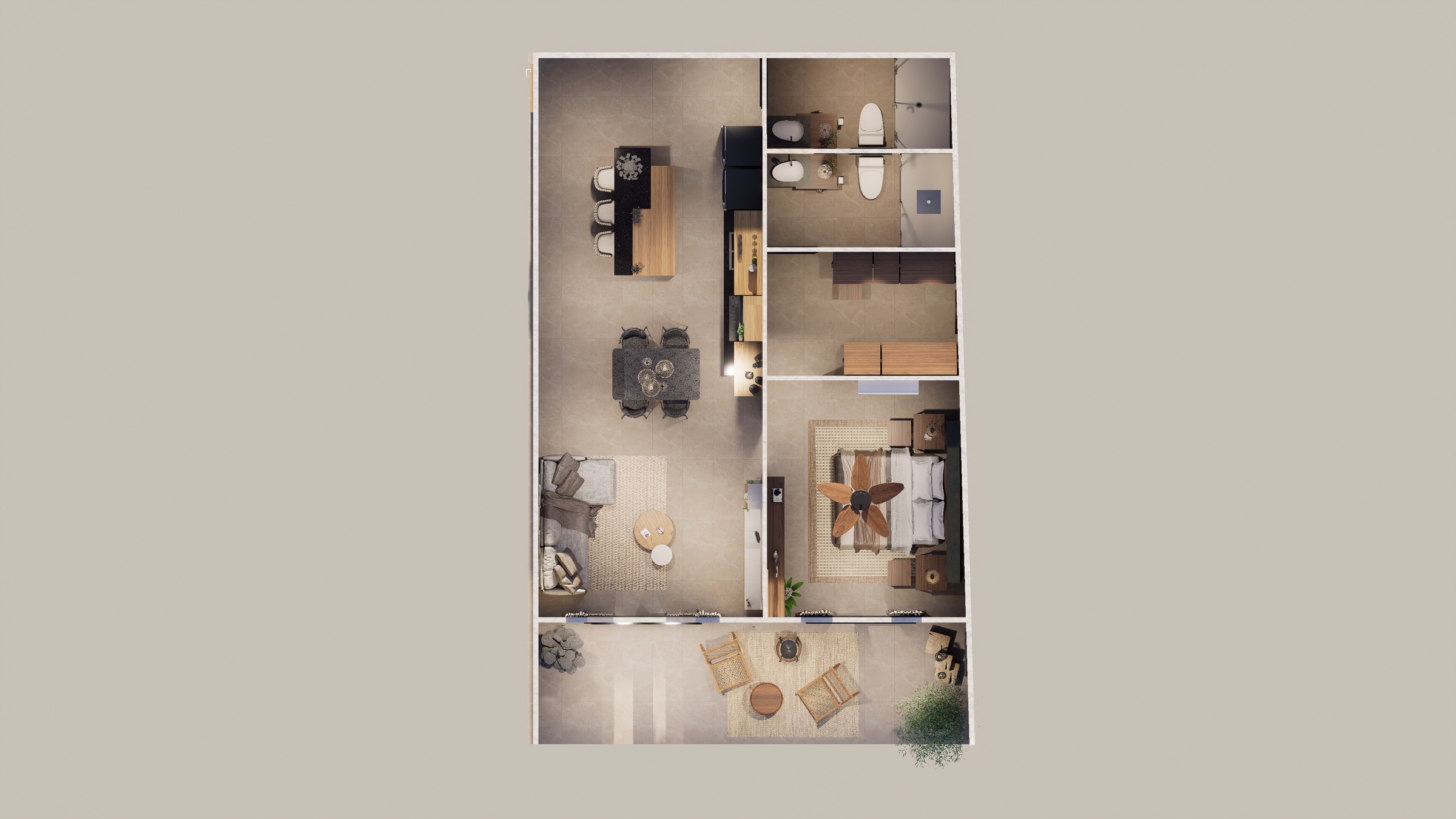 Plano Estudio · 81.5 m²